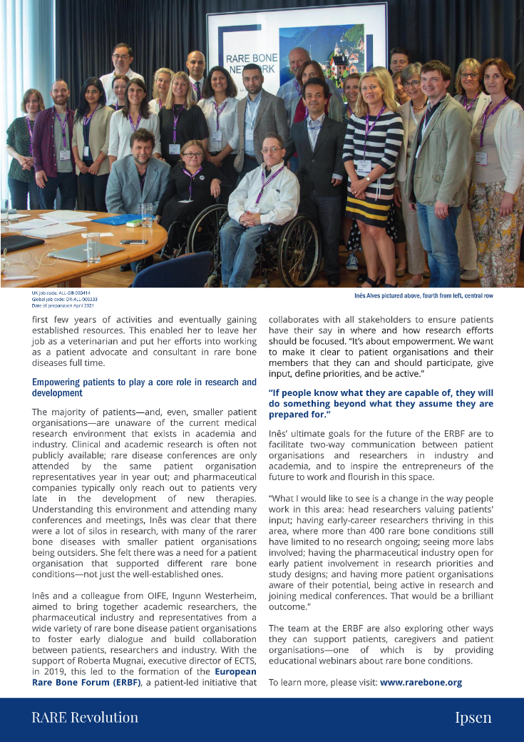 ERBF Featured on RARE Revolution Magazine | European Rare Bone Forum